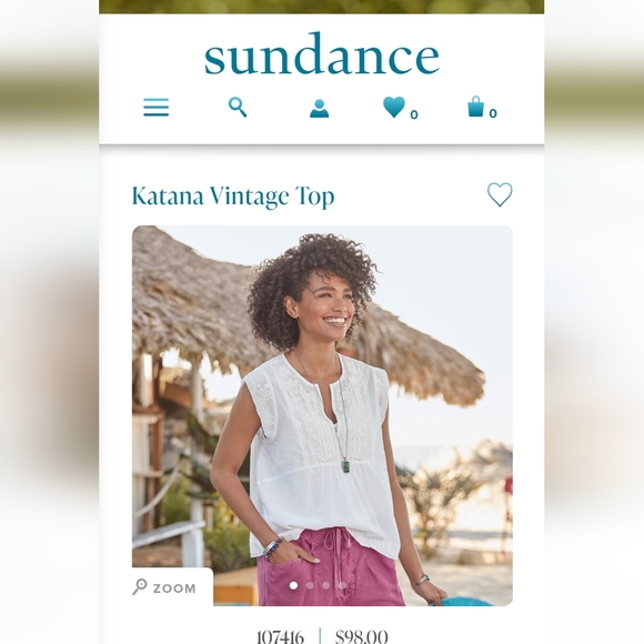 Sundance Tops - Katana Vintage Top by Sundance